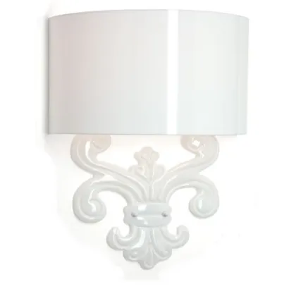 Zdjęcie Szykowny biały kinkiet do apartamentów - Euro Lamp Art