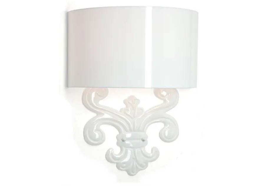 obrazek 1 Szykowny biały kinkiet do apartamentów - Euro Lamp Art