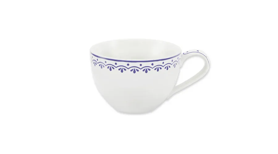 obrazek 1 Czeska filiżanka z porcelany z pięknym niebieskim zdobieniem – wariant 3 – Leander