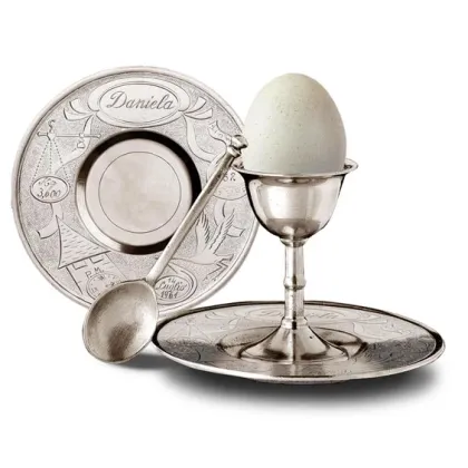 Zdjęcie Kieliszek na jajko z łyżeczką dla dziecka