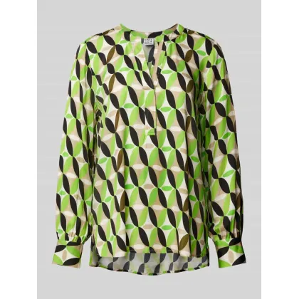 Zdjęcie Bluzka z wiskozy z kołnierzem z lamówką