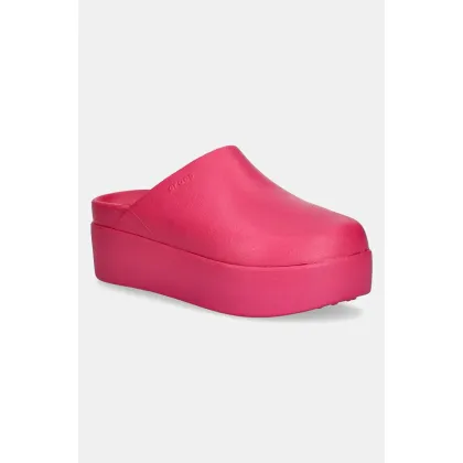 Zdjęcie Crocs klapki Dylan Platform Clog damskie kolor różowy na platformie 209869.0ZQ