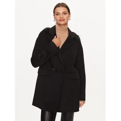 Zdjęcie TWINSET Płaszcz wełniany 232TP2011 Czarny Regular Fit