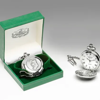 Zdjęcie Luksusowy męski zegarek kieszonkowy wykonany z pewteru