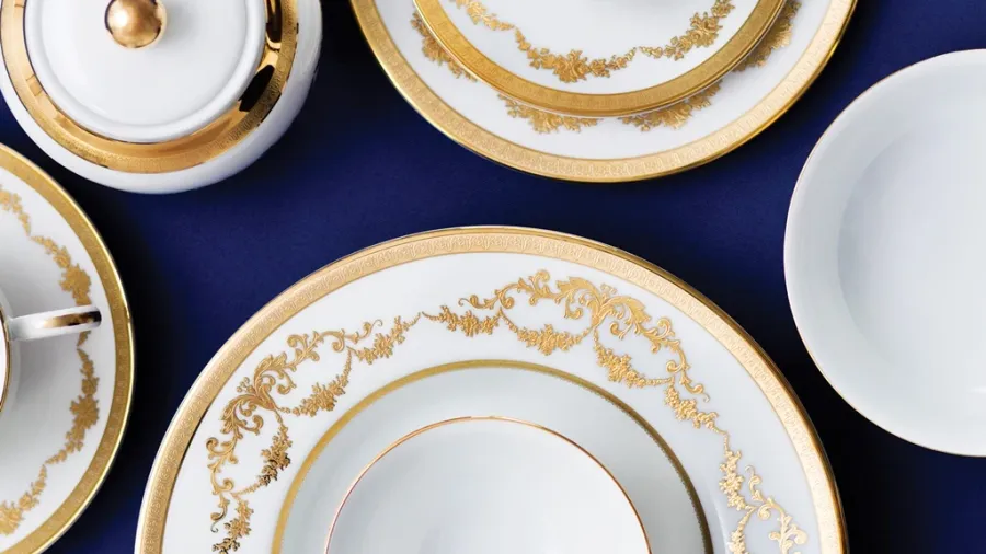 obrazek 3 Portugalska porcelana dla 12 osób - ekskluzywna porcelana stołowa - Porcel