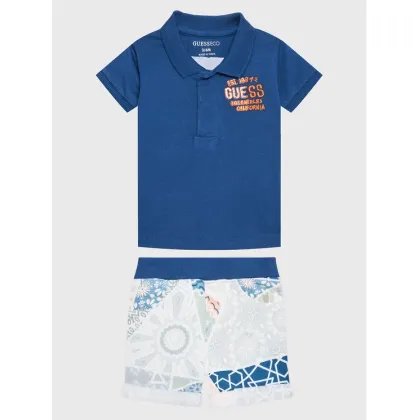 Zdjęcie Guess Komplet polo i spodenki I3GG03 K8HM3 Niebieski Regular Fit