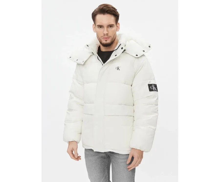 obrazek 1 Calvin Klein Jeans Kurtka zimowa J30J323709 Écru Relaxed Fit