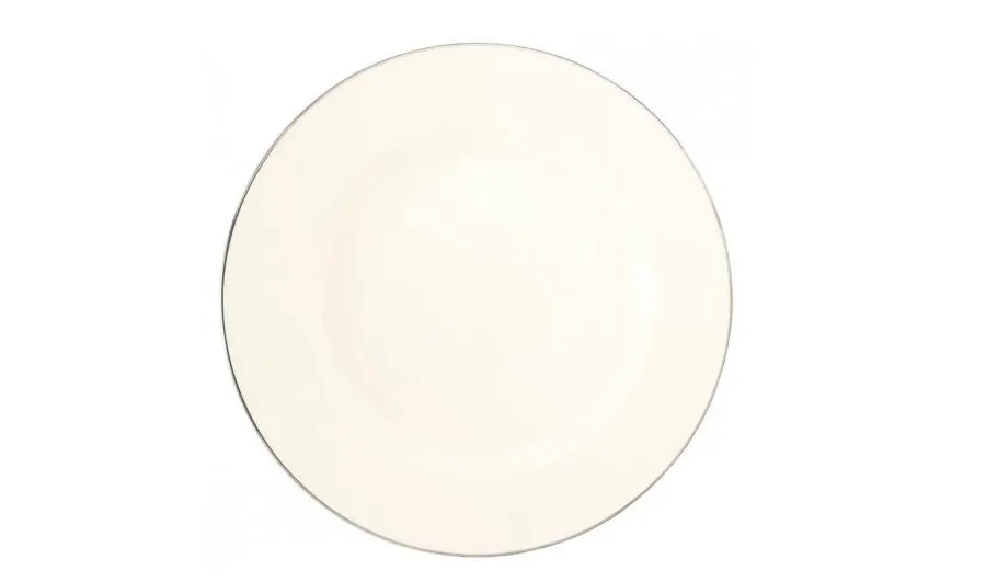 obrazek 1 Kremowy duży okrągły porcelanowy talerz z Niemiec – Tettau