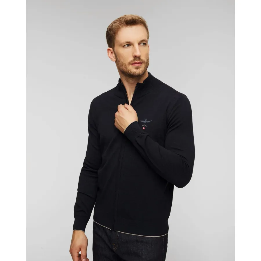obrazek 1 Sweter Wełniany Męski Aeronautica Militare