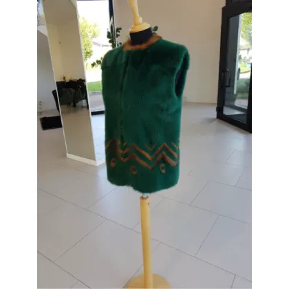 Picture Original green mink vest - Toschi