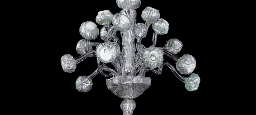 obrazek 1 Unikalny żyrandol ze szkła Murano z Włoch – Vetreria Artistica Rosa