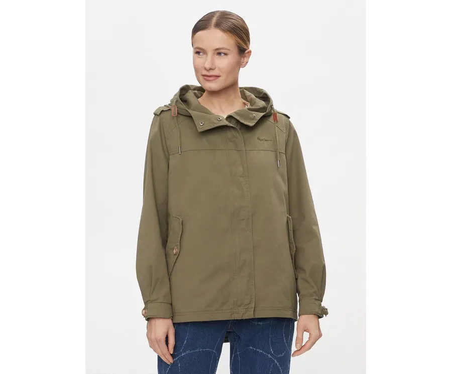 obrazek 1 Pepe Jeans Parka Sally PL402319 Zielony Regular Fit