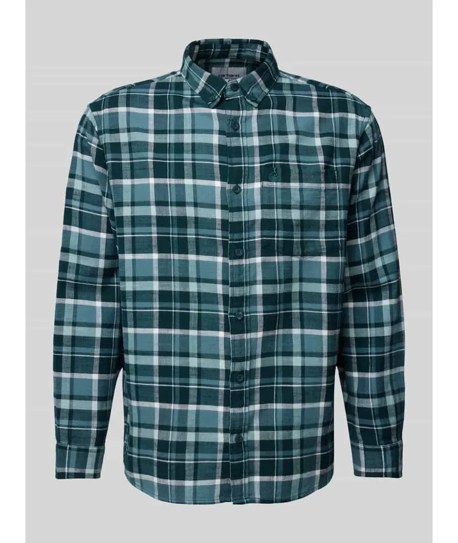 obrazek 1 Koszula casualowa o kroju regular fit z kołnierzykiem typu button down