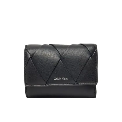 Zdjęcie Calvin Klein Portfel damski Ck Woven Small Trifold K60K612953 Czarny
