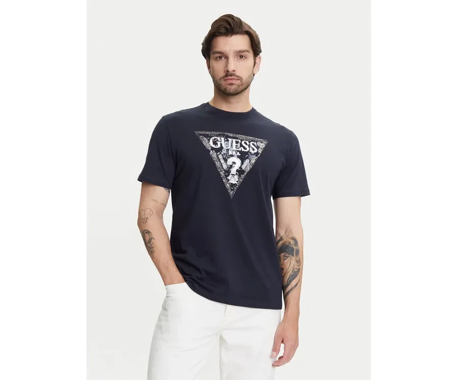 obrazek 1 Guess T-Shirt M5YI15 I3Z14 Granatowy Regular Fit