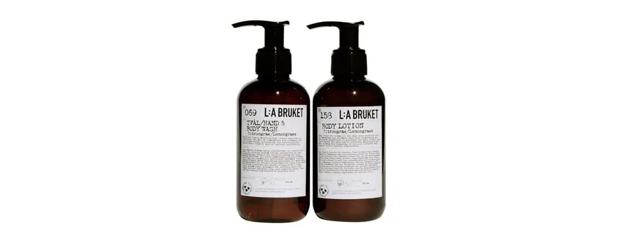 obrazek 1 L:A Bruket Duo Kit Liquid Soap/Body Lotion Lemongrass Zestaw do pielęgnacji ciała 1 szt.