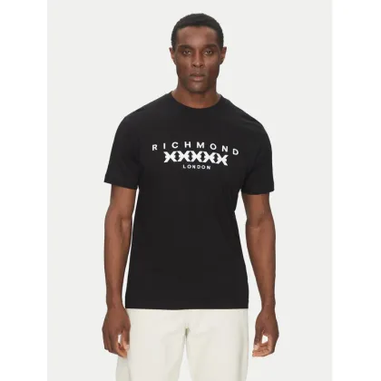 Zdjęcie Richmond X T-Shirt UMP25004TS Czarny Regular Fit