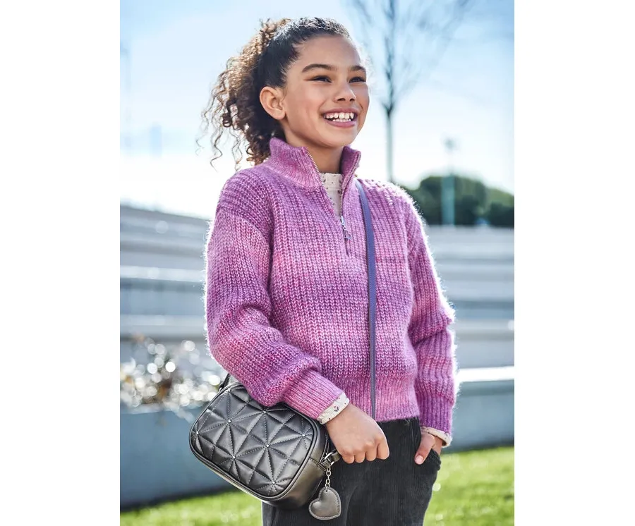 obrazek 1 Mayoral Sweter 7307 Fioletowy Regular Fit