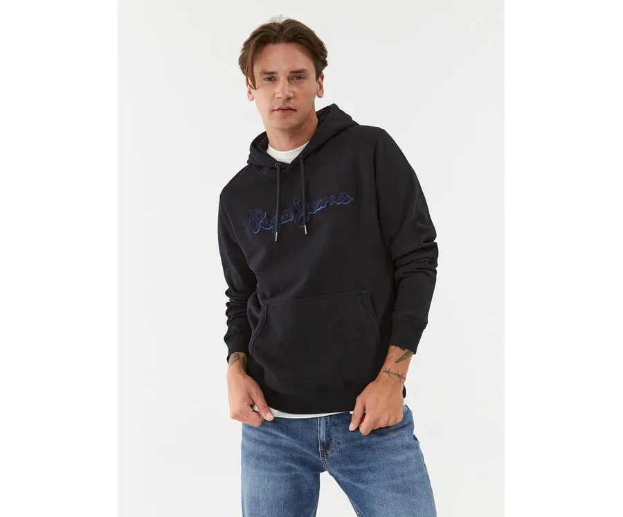 obrazek 1 Pepe Jeans Bluza Ryan Hoodie PM582328 Granatowy Regular Fit