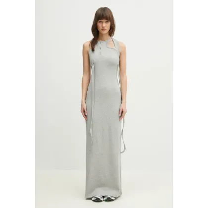 Zdjęcie Ottolinger sukienka Tank Maxi kolor srebrny maxi dopasowana 104-500404-02