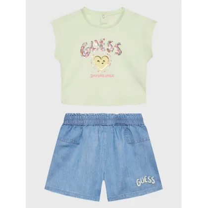 Zdjęcie Guess Komplet t-shirt i spodenki A3GG02 K6YW0 Kolorowy Regular Fit