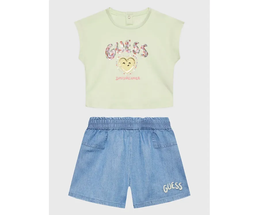 obrazek 1 Guess Komplet t-shirt i spodenki A3GG02 K6YW0 Kolorowy Regular Fit