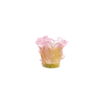 Picture Decorative candle decorated with roses – Daum brand