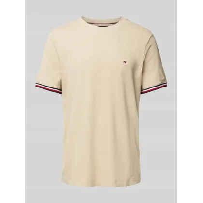 Zdjęcie Tommy Hilfiger T-Shirt Global Stripe MW0MW38630 Beżowy Regular Fit