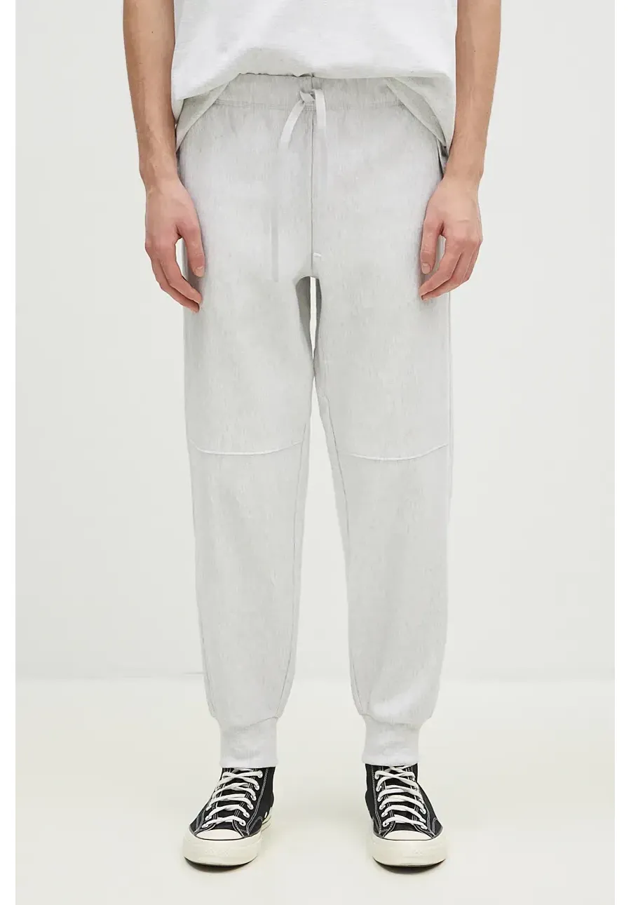 obrazek 1 Carhartt WIP spodnie dresowe American Script Jogging Pant kolor szary melanżowe I027042.482XX