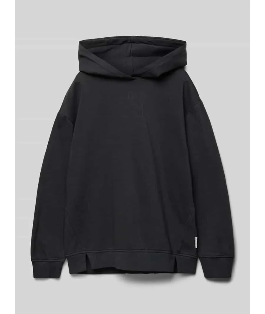 obrazek 1 Bluza o kroju oversized z bawełny z kapturem i nadrukiem z tyłu