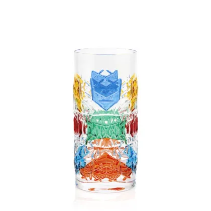Zdjęcie Kolorowy komplet 6 szklanek do degustacji napojów (480 ml)