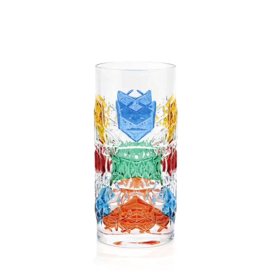 obrazek 1 Kolorowy komplet 6 szklanek do degustacji napojów (480 ml)