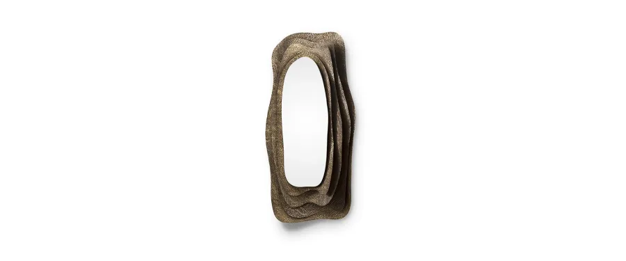 obrazek 2 Designerskie lustro łazienkowe nawiązujące kształtem do japońskiej ostrygi