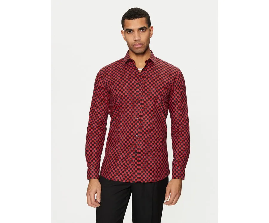 obrazek 1 HUGO Koszula Elisha02 50534076 Czerwony Extra Slim Fit