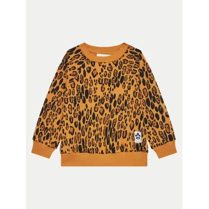 Zdjęcie Mini Rodini Bluza Basic Leopard 1000014413 Brązowy Regular Fit MINI RODINI