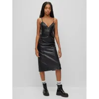 Zdjęcie Hugo Sukienka z imitacji skóry Kabarelle-1 50493523 Czarny Regular Fit HUGO