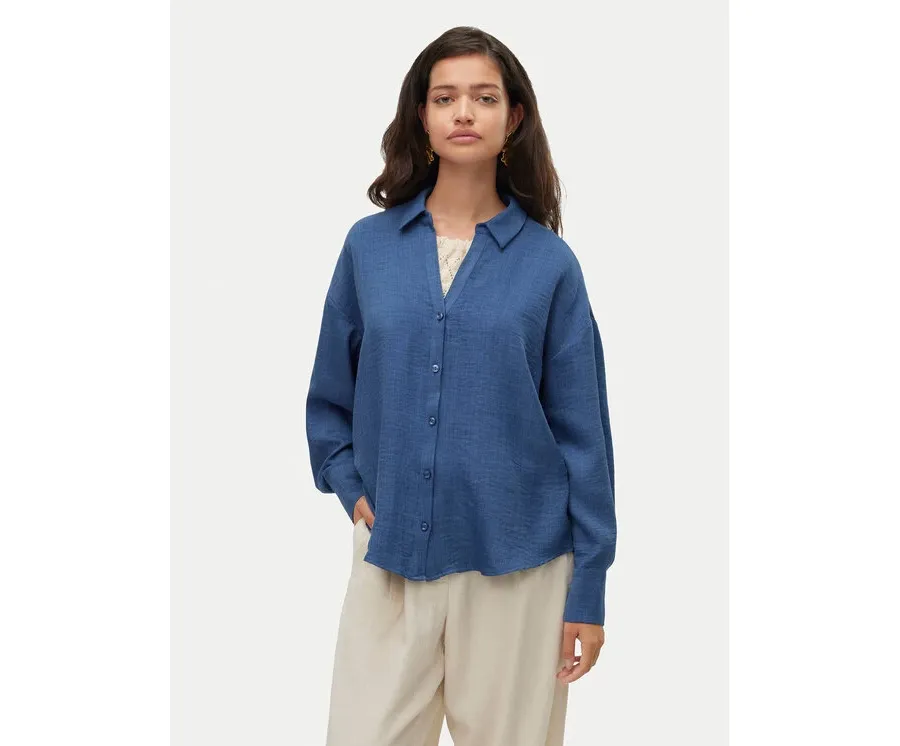 obrazek 1 Vero Moda Koszula Melaney 10316389 Granatowy Loose Fit