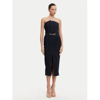 Zdjęcie Fracomina Sukienka jeansowa FR25SD4010D46093 Granatowy Slim Fit