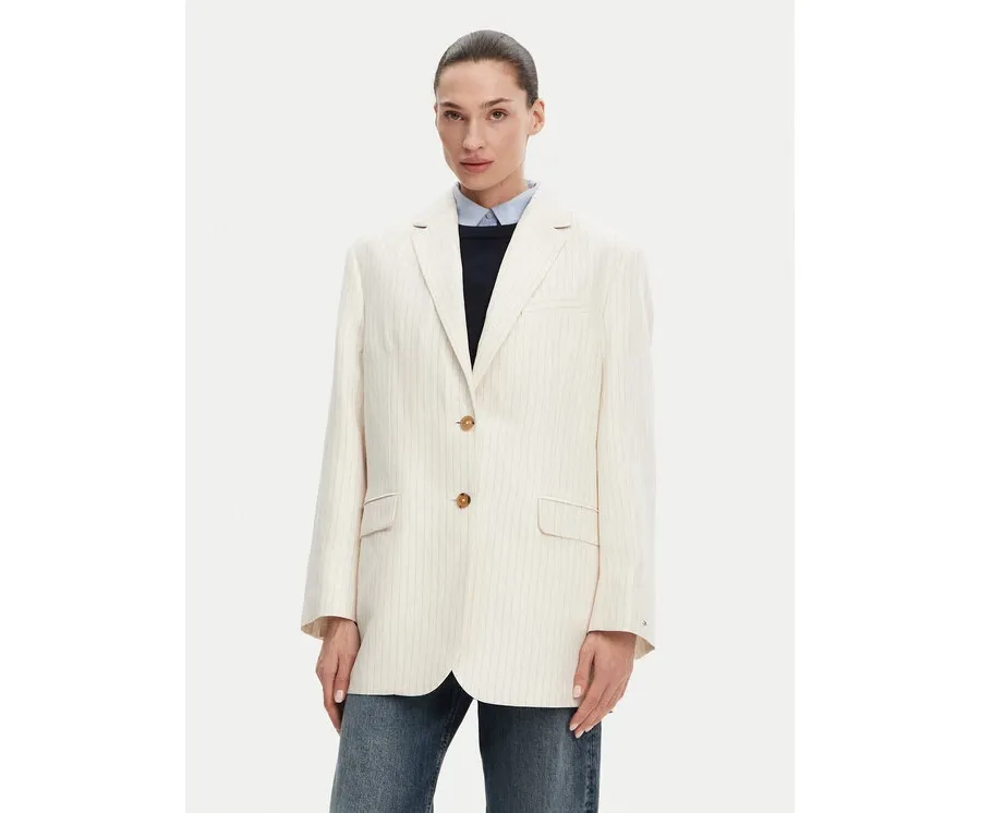 obrazek 1 Tommy Hilfiger Marynarka WW0WW46167 Beżowy Relaxed Fit