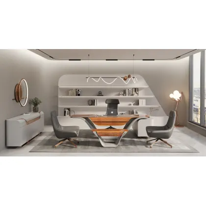 Zdjęcie Elegancki zestaw mebli biurowych