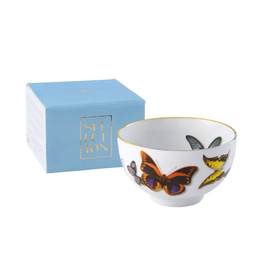 obrazek 1 Elegancka misa porcelanowa z motylami do jadalni
