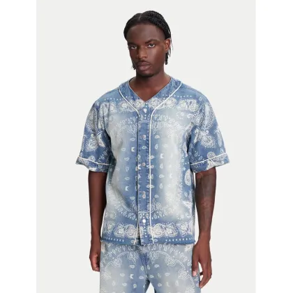 Zdjęcie Karl Kani Koszula Paisley Denim Baseball PD00005371 Niebieski Regular Fit
