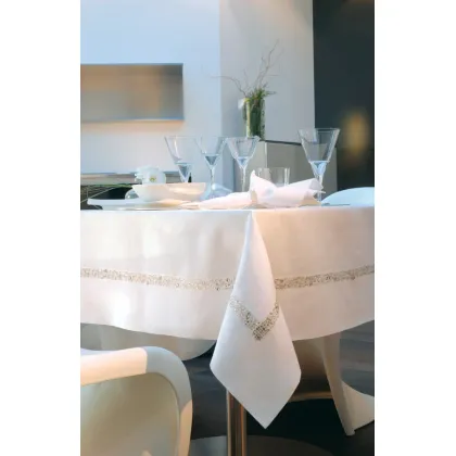 Picture Unusual Tiffany linen tablecloth