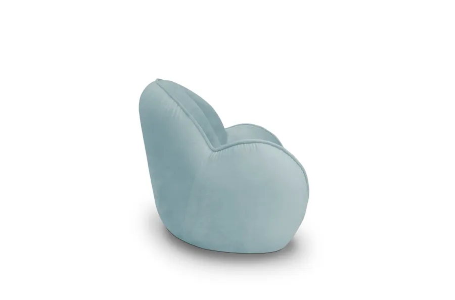 obrazek 2 Designerski błękitny fotel do pokoju dziecka