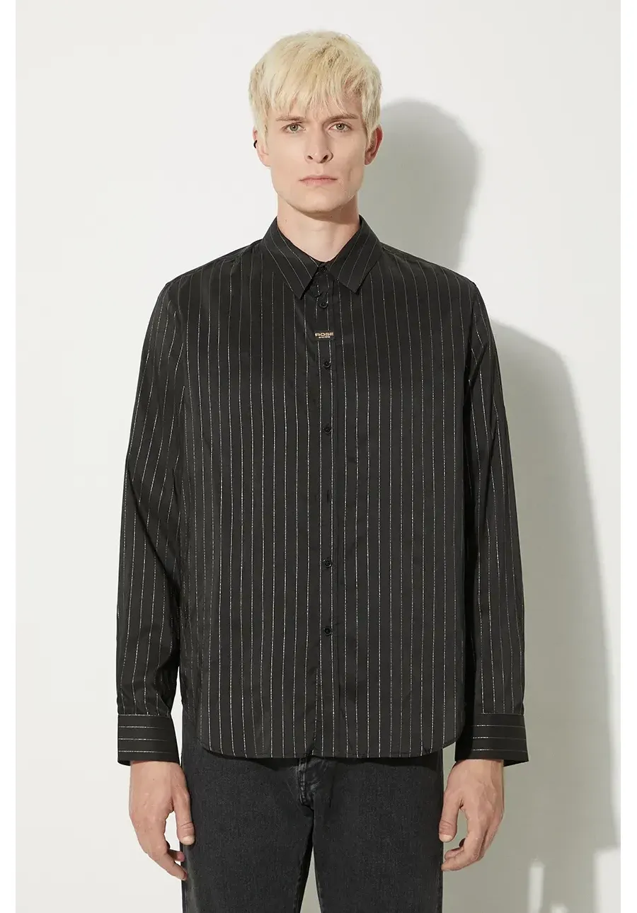 obrazek 1 Martine Rose koszula Classic Shirt kolor czarny relaxed z kołnierzykiem klasycznym 401WS01015