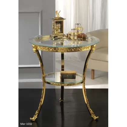 Zdjęcie Okrągły stół z pozłacanego brązu