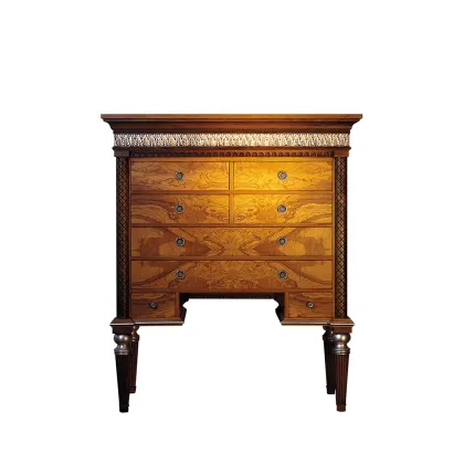 Zdjęcie Piękny luksusowy kredens w stylu klasycznym - orzech i złoto antyczne - Collecion Alexandra