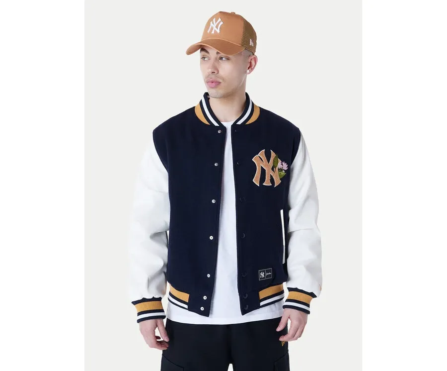 obrazek 1 New Era Kurtka bomber Yankees MLB Floral 60596332 Granatowy Regular Fit