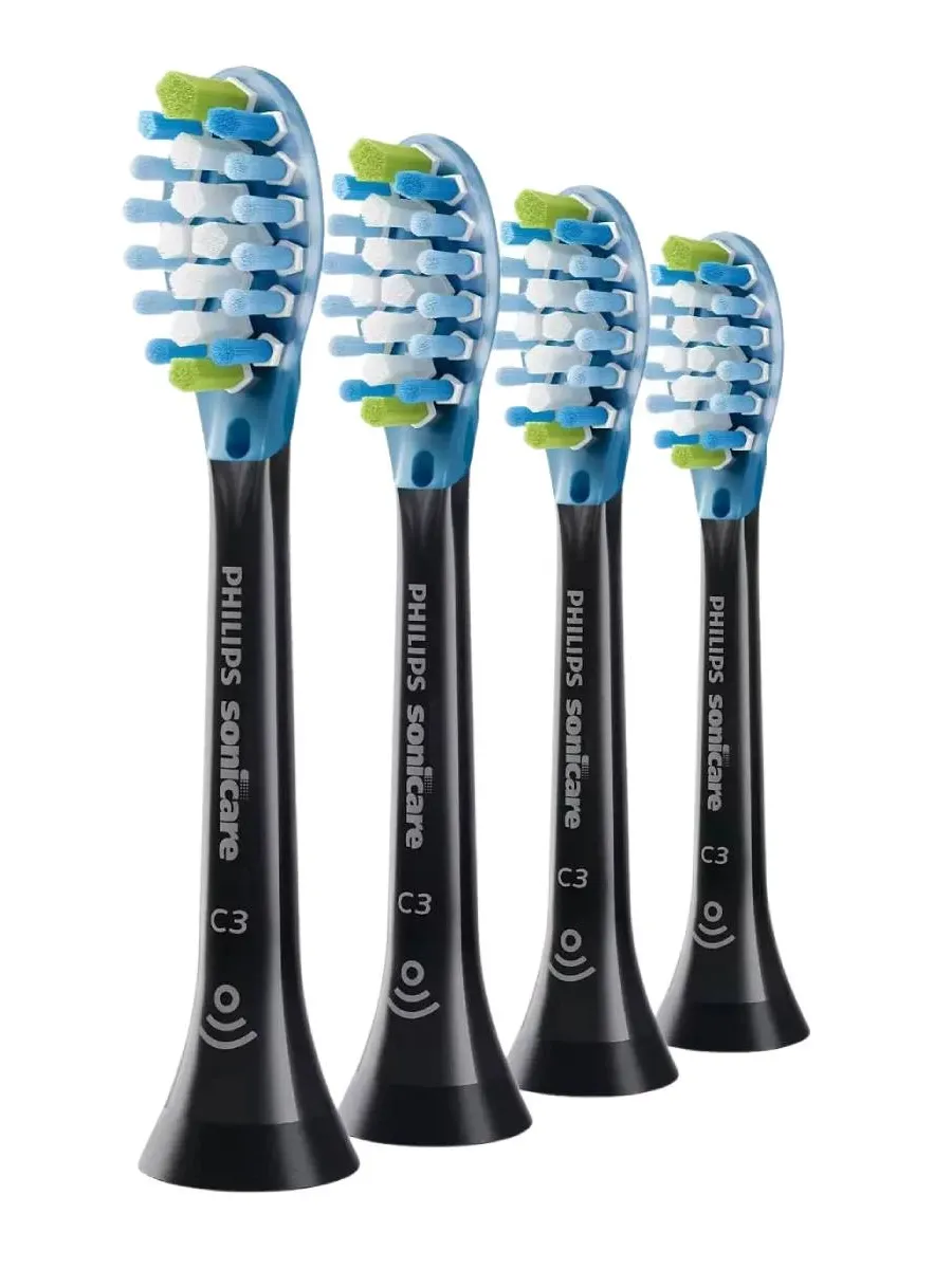 obrazek 1 Philips Sonicare C3 Premium Plaque Control HX9044/33 Końcówki czarne, 4 szt.