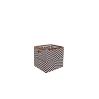 Picture Stylish container - garden stool made of teak and rattan